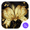 Golden Flower Theme & HD wallpapers Icon