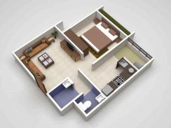 3D Modüler Ev Kat Planı screenshot 10
