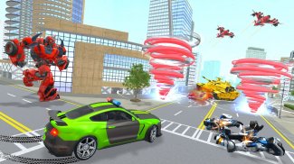 Robot Tornado Transform Game screenshot 1