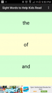 Sight Words to Help Kids Read screenshot 0