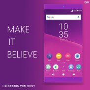 XPERIA ON™ | O Purple Theme screenshot 2