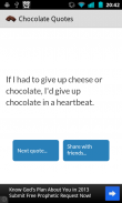 Chocolate quotes screenshot 3