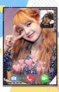 Lisa Video Call Blackpink- Video Call Simulation screenshot 7