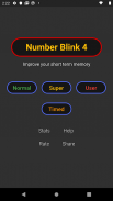 Number Blink 4 - Memory Game in a Flash screenshot 2