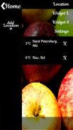 Fresh Apples Weather Clock screenshot 1