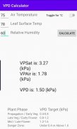 VPD Calculator - Vapor Pressure Deficit screenshot 1