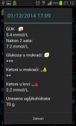 Dnevnik samokontrole dijabetes screenshot 2