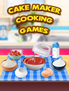 Bolo Cooking Maker Jogos screenshot 1