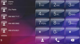 Dialer theme Polygon Glass screenshot 7