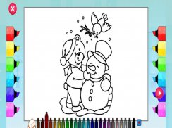 Christmas Book Coloring Pages and Puzzles for Kids screenshot 3