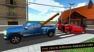 Tow Truck Car transporter Sim screenshot 6