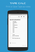 TapeCalc screenshot 2