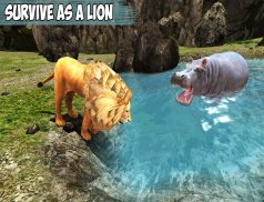 Dinosaure attaque lion colère screenshot 7