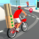 Delivery Boy Bicycle Game Icon