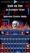 Skull on Fire Go Locker theme screenshot 4