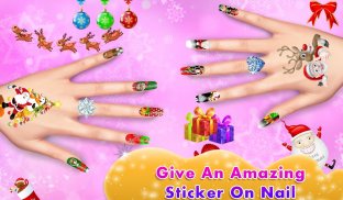 Christmas Nail Art Salon Games screenshot 0