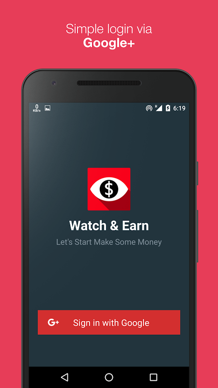 Watch and earn app sale