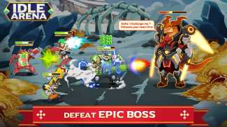 Idle Arena: batalla de héroes a distancia screenshot 1