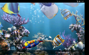 O aquário real - papel animado screenshot 0