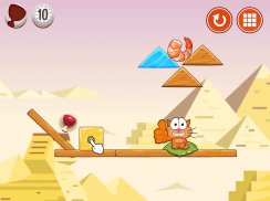 Hungry cat: physics puzzle screenshot 1