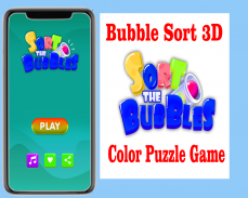 Bubble Sort 3D - Color Puzzle Game screenshot 1