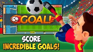 HardBall - Mini Caps Soccer League Football Game screenshot 1