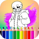 sans under coloring tales book games