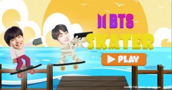 BTS Skater Game - KPOP screenshot 0