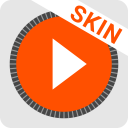 MusiX Material Light Orange Skin for music player Icon