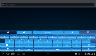 Teclado azul para Android screenshot 11