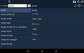 Russian Italian Dictionary screenshot 1