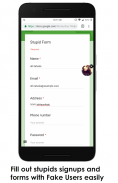 Fake Users - Easily Fill the Annoying Forms screenshot 2