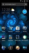 Blu Fiore di Farfalla APUS Launcher Tema Libero screenshot 2