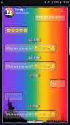 Rainbow flag Next SMS Skin screenshot 1