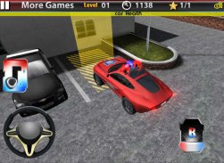 Ô tô xe 3D: Xe cảnh sát screenshot 10