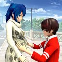 Anime Pregnant Mother 3D Icon