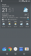 透明时钟和天气 screenshot 1