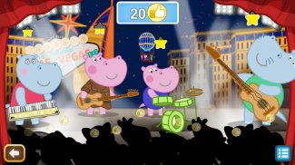 Festa de música para crianças: Hippo Super star screenshot 3
