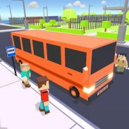 Coach Bus Driver Blocky Game Public Transport Sim screenshot 6