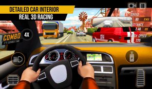 Racing in Highway Car 2018: City Traffic Top Racer screenshot 2