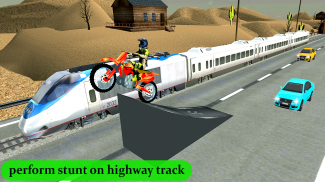 Train vs Bike Game: Super Race screenshot 1