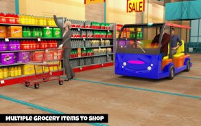 Shopping Mall Radio Taxi Driving: Supermarket Game screenshot 3