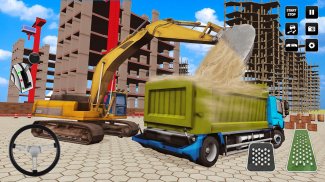 مدينة اعمال بناء محاكاة رافعة شوكية شاحنة نقل لعبه screenshot 0
