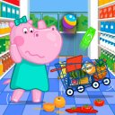 Supermercado divertido - Familia de compras Icon