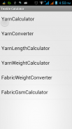 Textile Yarn Calculator screenshot 0