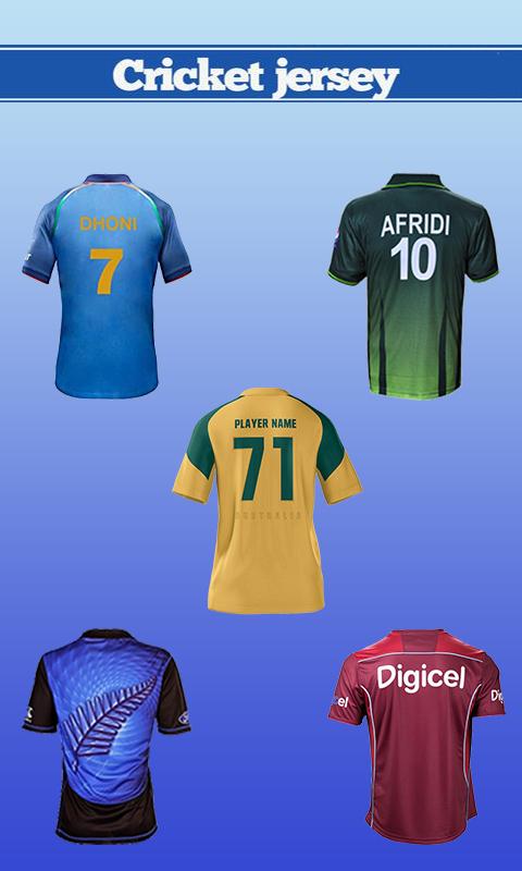 Cricket Jersey Editor Name on Cricket Jersey APK Download for Android Aptoide