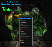 Rain Theme for LG G8, V40, V50 V60 UX9 screenshot 0