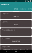 Material ID - Device Info screenshot 0