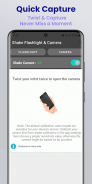 Shake Flashlight & Camera screenshot 2