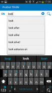Turkish - English dictionary screenshot 1